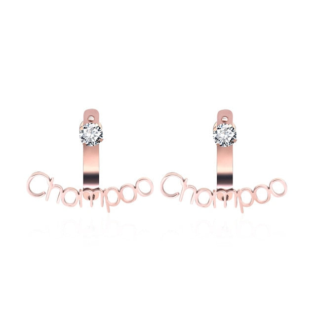 Rose Gold Plating with Zircon