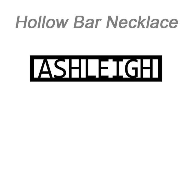 Hollow Bar / Rose Gold Plating